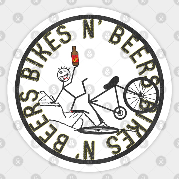 Bikes and Beers Sticker by ArtsofAll